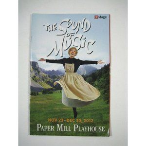 Sound of Music Program Paper Mill Playhouse Theatre November December 2012